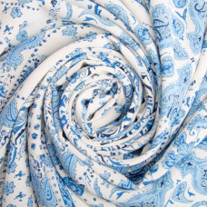 Тканина шифон плательна легка повітряна стрейч 110 г/м2 150 см для суконь, спідниць, блуз, аксесуарів Санторіні