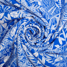 Тканина шифон плательна легка повітряна стрейч 110 г/м2 150 см для суконь, спідниць, блуз, аксесуарів флора