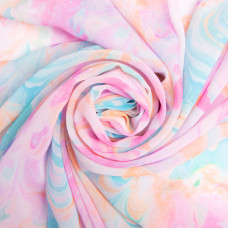 Тканина шифон мікро плательна легка повітряна 55 г/м2 140 см для суконь, спідниць, блуз, аксесуарів рожева