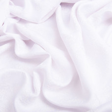 Тканина костюмна жакард Букет 190 г/м2 150 см віскоза бавовна, натуральна біла