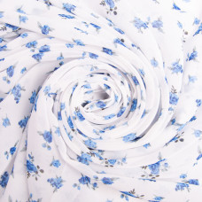 Тканина шифон плательна легка повітряна 75 г/м2 150 см для суконь, спідниць, блуз, аксесуарів трояндочки