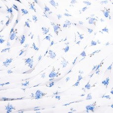 Тканина шифон плательна легка повітряна 75 г/м2 150 см для суконь, спідниць, блуз, аксесуарів трояндочки