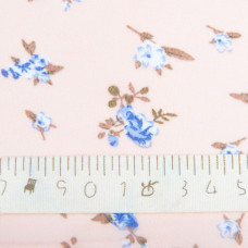 Тканина шифон плательна легка повітряна 75 г/м2 150 см для суконь, спідниць, блуз, аксесуарів трояндочки крем