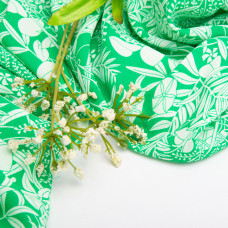 Тканина шифон плательна легка повітряна стрейч 110 г/м2 150 см для суконь, спідниць, блуз, аксесуарів флора