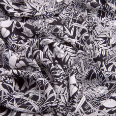 Тканина шифон плательна легка повітряна стрейч 110 г/м2 150 см для суконь, спідниць, блуз, аксесуарів флора