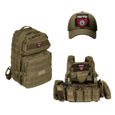 Шеврон на липучці штурмова бригада Люти 8х9,5 см, вишитий патч нашивка ДШБ