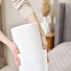 Подушка валик ортопедична ErgoRoll IDEIA 40х15х15 см з наволочкою з ефектом пам'яті для підтримки шиї