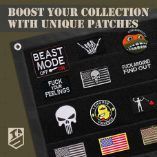 Набір шевронів 2 шт Beast Mode 9 × 7 см, вишитий патч нашивка шеврон