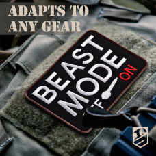 Набір шевронів 2 шт Beast Mode 9 × 7 см, вишитий патч нашивка шеврон