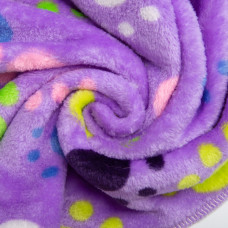 Тканина махрова Велсофт 140 см 280 г/м2 для халатів, піжам, пледів і покривал супер м'яка лапки бузок