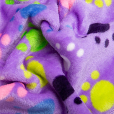 Тканина махрова Велсофт 140 см 280 г/м2 для халатів, піжам, пледів і покривал супер м'яка лапки бузок