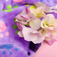 Тканина махрова Велсофт 140 см 280 г/м2 для халатів, піжам, пледів і покривал супер м'яка лапки бузок