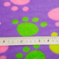 Тканина махрова Велсофт 140 см 280 г/м2 для халатів, піжам, пледів і покривал супер м'яка лапки бузок