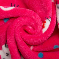 Тканина махрова Велсофт 140 см 280 г/м2 для халатів, піжам, пледів і покривал супер м'яка кошенята