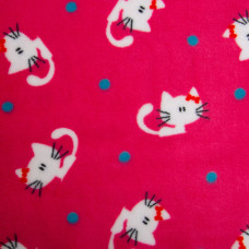 Тканина махрова Велсофт 140 см 280 г/м2 для халатів, піжам, пледів і покривал супер м'яка кошенята