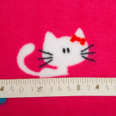 Тканина махрова Велсофт 140 см 280 г/м2 для халатів, піжам, пледів і покривал супер м'яка кошенята