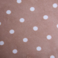 Тканина махрова Велсофт 140 см 280 г/м2 для халатів, піжам, пледів і покривал супер м'яка горошок