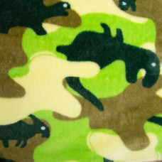 Тканина махрова Велсофт 140 см 280 г/м2 для халатів, піжам, пледів і покривал супер м'яка Діно салат