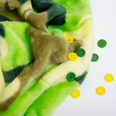 Тканина махрова Велсофт 140 см 280 г/м2 для халатів, піжам, пледів і покривал супер м'яка Діно салат