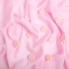 Тканина плательна віскоза 145 см 93 г/м2 для суконь, легких костюмів, штанів, дитячого одягу рожева