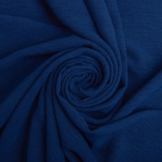 Тканина плательна Аміра 150 см 180 г/м2 для одягу, суконь, костюмів, спідниць синя