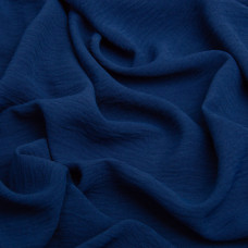 Тканина плательна Аміра 150 см 180 г/м2 для одягу, суконь, костюмів, спідниць синя