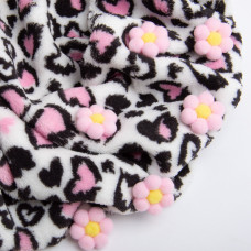 Тканина махрова Велсофт 140 см 280 г/м2 для халатів, піжам, пледів і покривал супер м'яка сердечка