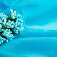 Тканина Тенсель шовк 45 г/м2 150 см легка, повітропроникна для вишуканого одягу т/блакитна