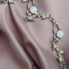 Тканина плательна Перлина 82 г/м2 150 см віскоза для суконь, блуз, аксесуарів фрез сіра