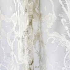 Тканина тюль жакард Мікрія 285 см 57 г/м2 тюлева тканина, тканина для тюлю, тюль, гардини, жакардова тюль