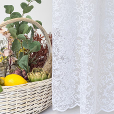 Тканина тюль жакард Мальва 285 см 72 г/м2 тюлева тканина, тканина для тюлю, тюль, гардини, жакардова тюль