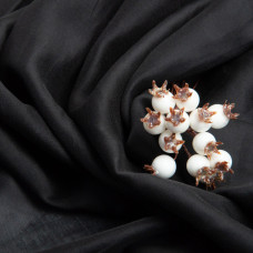 Тканина Тенсел шовк 45 г/м2 150 см легка, повітропроникна для вишуканого одягу чорна