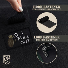 Набір шевронів 2 шт I Pull Out 5х8 см, вишитий патч з липучкою