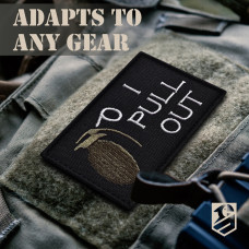 Набір шевронів 2 шт I Pull Out 5х8 см, вишитий патч з липучкою