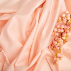 Тканина плательна Перлина 82 г/м2 150 см віскоза для суконь, блуз, аксесуарів персик