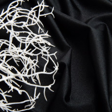 Тканина трикотаж Біфлекс 200 г/м2 стрейчева еластична блискуча для купальників і спортивного одягу чорний