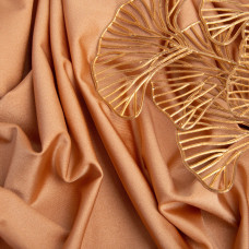 Тканина трикотаж Біфлекс 200 г/м2 стрейчева еластична блискуча для купальників і спортивного одягу т/беж