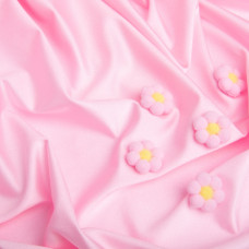 Тканина трикотаж Біфлекс 200 г/м2 стрейчева еластична блискуча для купальників і спортивного одягу св/рожева