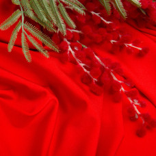 Тканина трикотаж Біфлекс 200 г/м2 стрейчева еластична блискуча для купальників і спортивного одягу червона
