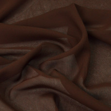 Тканина шифон Мульти 70 г/м2 150 см напівпрозора, легка, повітряна для суконь, блузок і аксесуарів шоколад