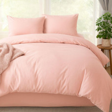 Комплект постільної білизни полуторний Tropical Dream IDEIA, у подарунковому пакованні пудра