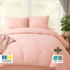 Комплект постільної білизни євро Tropical Dream IDEIA, у подарунковому пакованні пудра