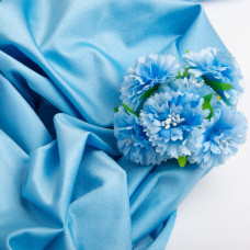 Тканина трикотаж Біфлекс 200 г/м2 стрейчева еластична блискуча для купальників і спортивного одягу блакитна