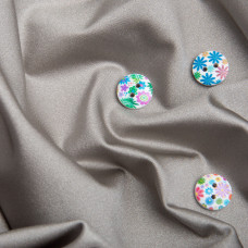 Тканина трикотаж Біфлекс 200 г/м2 стрейчева еластична блискуча для купальників і спортивного одягу попіл