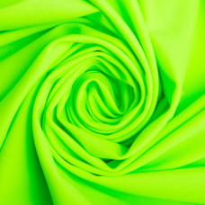 Тканина трикотаж Біфлекс матовий 200 г/м2, еластична для купальників, легінсів, спортивного одягу неон салат