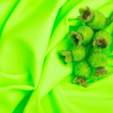 Тканина трикотаж Біфлекс матовий 200 г/м2, еластична для купальників, легінсів, спортивного одягу неон салат