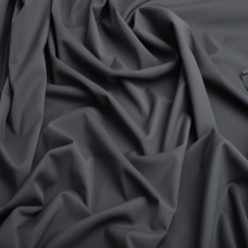 Тканина трикотаж Біфлекс матовий 200 г/м2, еластична для купальників, легінсів, спортивного одягу т/сіра