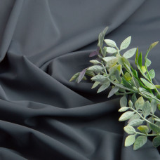 Тканина трикотаж Біфлекс матовий 200 г/м2, еластична для купальників, легінсів, спортивного одягу т/сіра