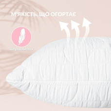 Набір подушок 2 шт 50х70 CloudDream IDEIA штучний пух, білий, гіпоалергенна подушка в коробці