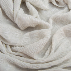 Тканина шифон жатка 95 г/м2 145 см легка, повітряна тканина для суконь, блуз і аксесуарів св/сіра